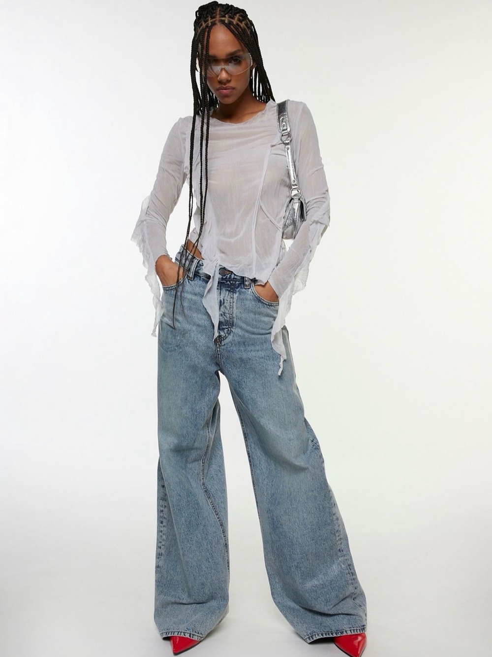 Diesel 1996 D-Sire Wide Leg Jean Sz 27